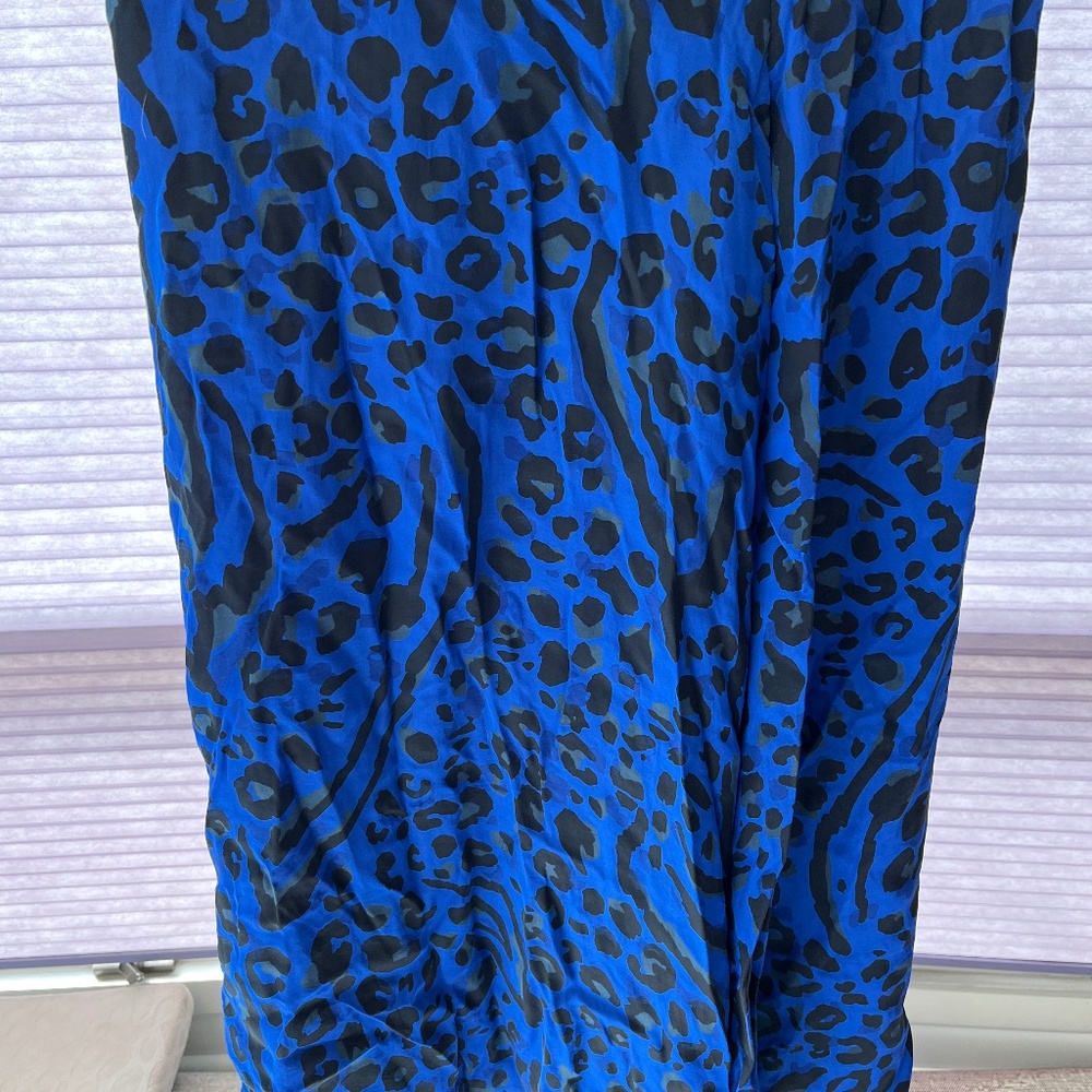 Royal Blue/Black Skirt Made in Italy